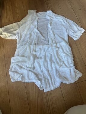 White Lightweight Open Knit